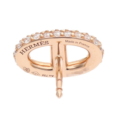 HERMES Farandole K18PG Diamond Earrings Size ONE SIZE