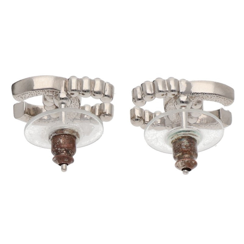 CHANEL ABD478 Coco Mark Rhinestone Earrings Size ONE SIZE