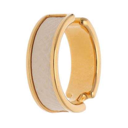 HERMES Olympe Gold & White Ear Cuff Size GM