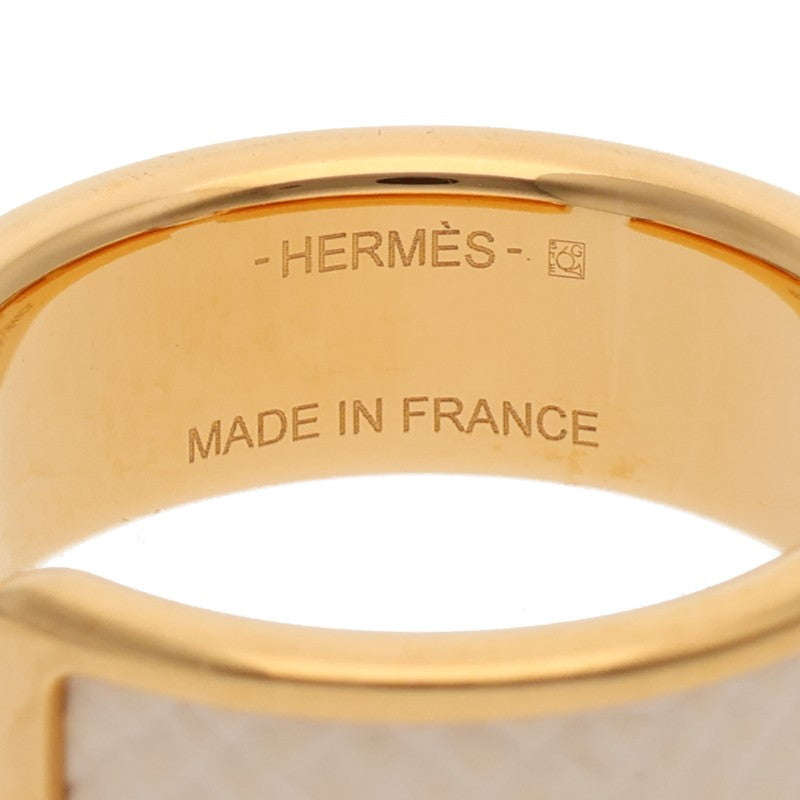 HERMES Olympe Gold & White Ear Cuff Size GM