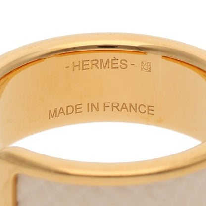 HERMES Olympe Gold & White Ear Cuff Size GM