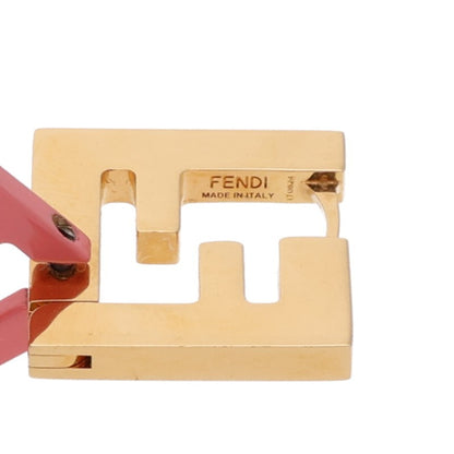 FENDI Forever FF Logo Gold & Pink Drop Size ONE SIZE