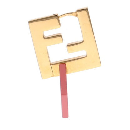 FENDI Forever FF Logo Gold & Pink Drop Size ONE SIZE