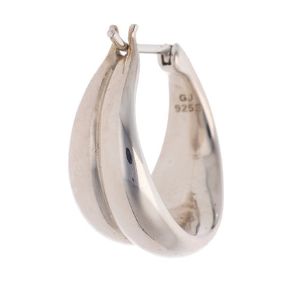 Georg Jensen CURVE Sterling Silver Earrings Size ONE SIZE