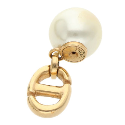 DIOR CD Icon Faux Pearl White Gold Earrings Size ONE SIZE