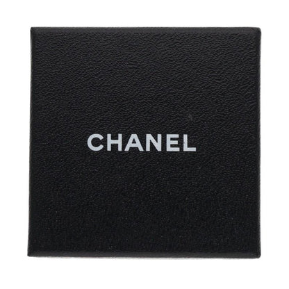 CHANEL Camellia Coco Mark White Gold Earrings Size ONE SIZE