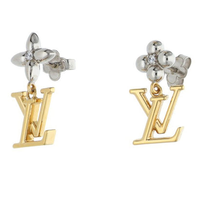 LOUISVUITTON LV Monogram Flower Zircon Pendant Size ONE SIZE