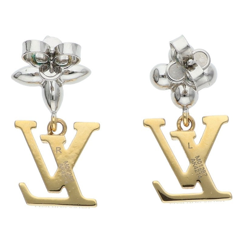 LOUISVUITTON LV Monogram Flower Zircon Pendant Size ONE SIZE