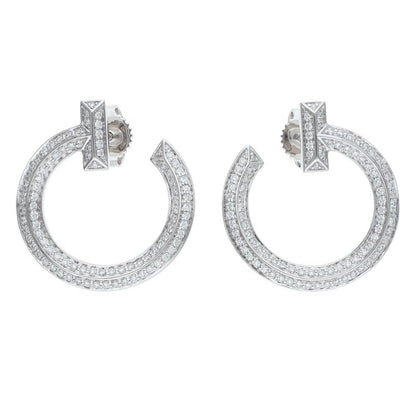 TIFFANY&Co. T One Open Hoop 18K White Gold Size ONE SIZE