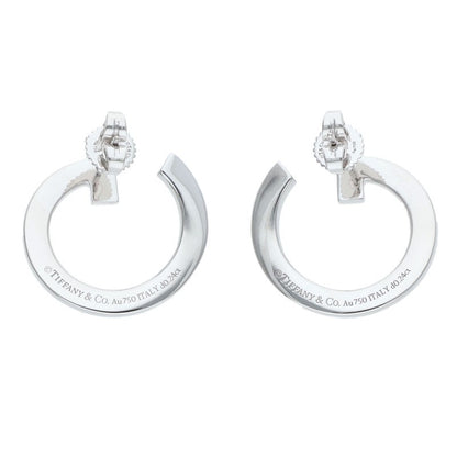 TIFFANY&Co. T One Open Hoop 18K White Gold Size ONE SIZE