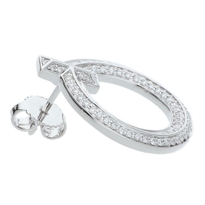 TIFFANY&Co. T One Open Hoop 18K White Gold Size ONE SIZE