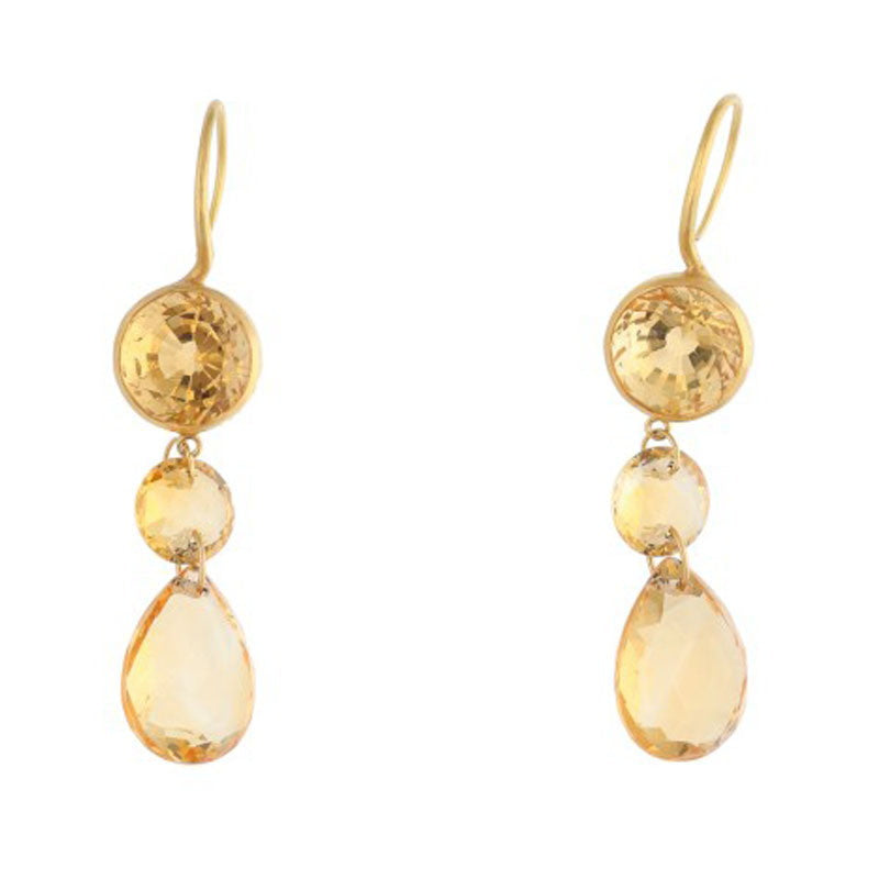 Marie-HelenedeTaillac 20K Stone Earrings Size ONE SIZE