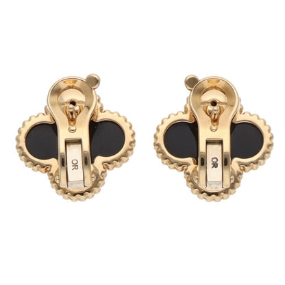 VANCLEEF & ARPELS Vintage Alhambra 18K YG Onyx Size ONE SIZE