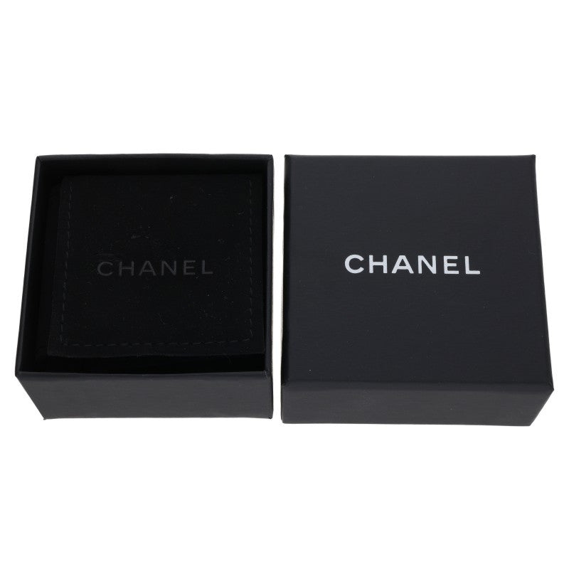 CHANEL Color Stone CC Mark Earrings Gold Blue Size ONE SIZE