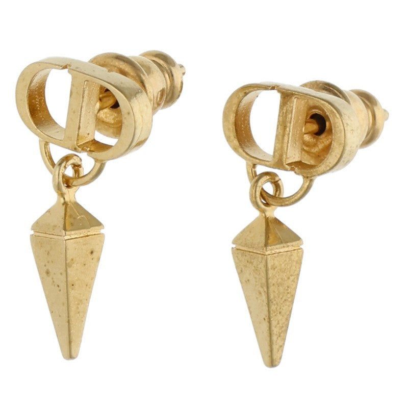 Christian Dior CD Spike Earrings Gold Size ONE SIZE