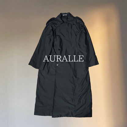 AURALEE 20AW Black Padded Finx Chesterfield Coat Size 0