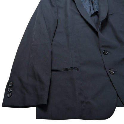 Comme des Garcons 92SS Black Wool Gabardine 2B Jacket Size M