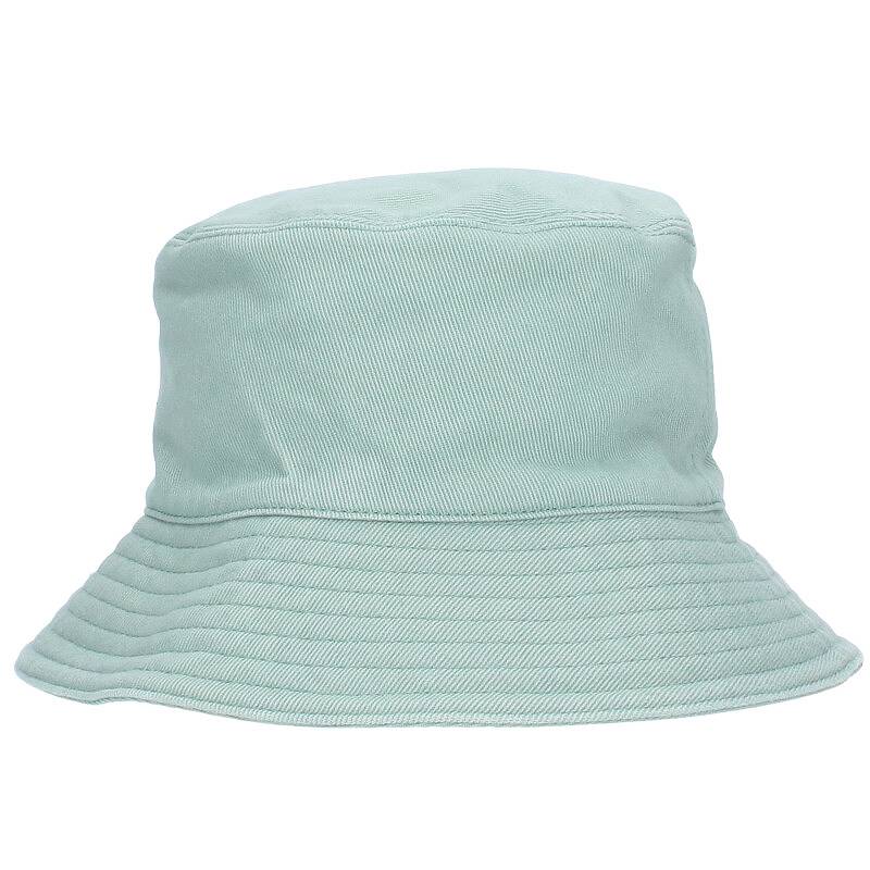 miumiu 24SS Embroidered Denim Bucket Hat Lt Green Size 32