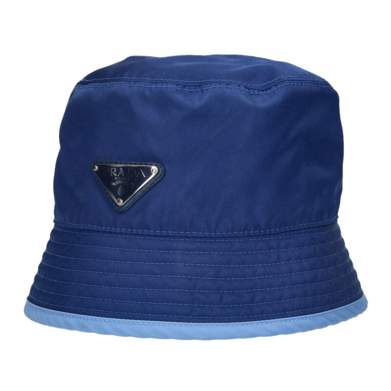 PRADA Nylon Triangle Reversible Bucket Hat Size ONE SIZE