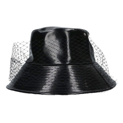 Christian Dior Oblique Tulle Veil Hat Black Size ONE SIZE