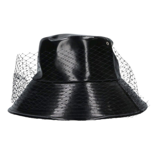 Christian Dior Oblique Tulle Veil Hat Black Size ONE SIZE