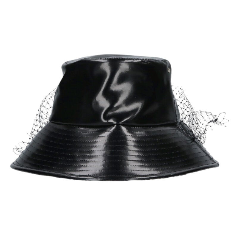 Christian Dior Oblique Tulle Veil Hat Black Size ONE SIZE