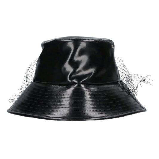 Christian Dior Oblique Tulle Veil Hat Black Size ONE SIZE