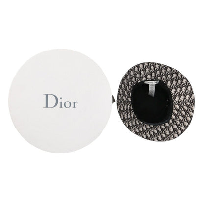 Christian Dior Oblique Tulle Veil Hat Black Size ONE SIZE