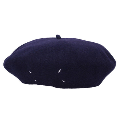 Maison Margiela Wool Beret Hat Navy Size S