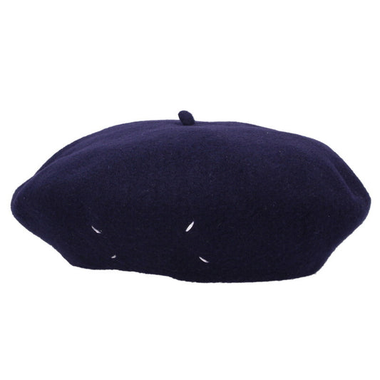 Maison Margiela Wool Beret Hat Navy Size S