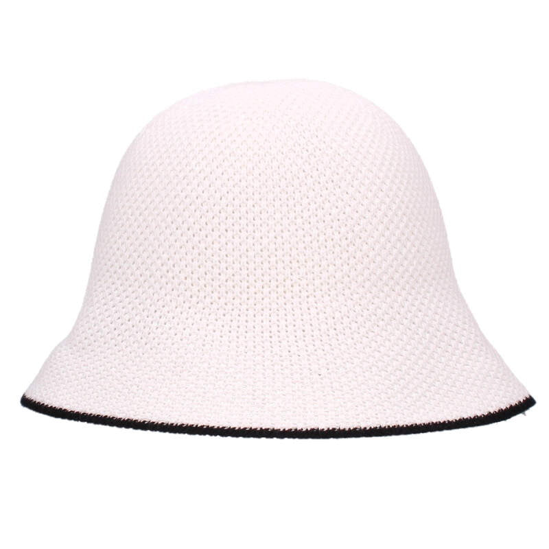 CHANEL Coco Mark Leather Patch Cloche Hat Size ONE SIZE