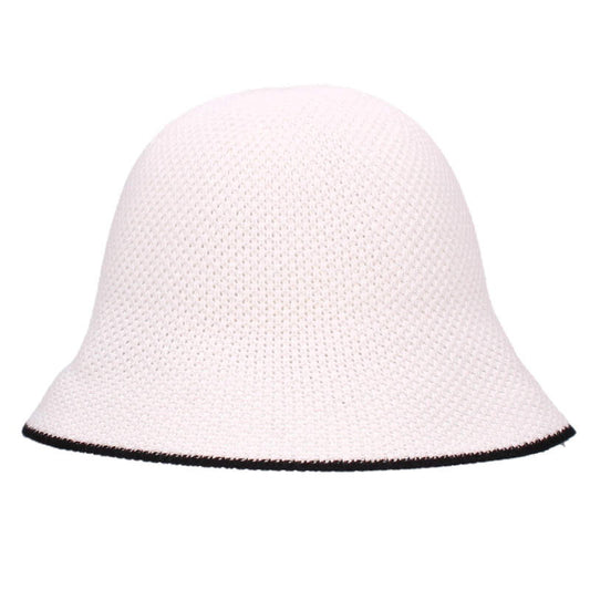 CHANEL Coco Mark Leather Patch Cloche Hat Size ONE SIZE