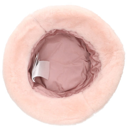 miumiu 5HC196 Logo Design Fur Bucket Hat Pink Size ONE SIZE