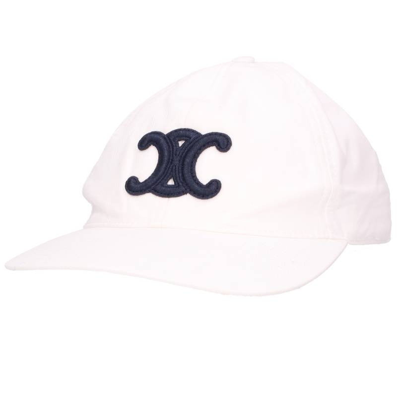 CELINE Triomphe Embroidered Cotton Baseball Size ONE SIZE