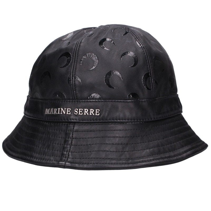 Marine Serre Moon Print Lamb Leather Bucket Hat Size M