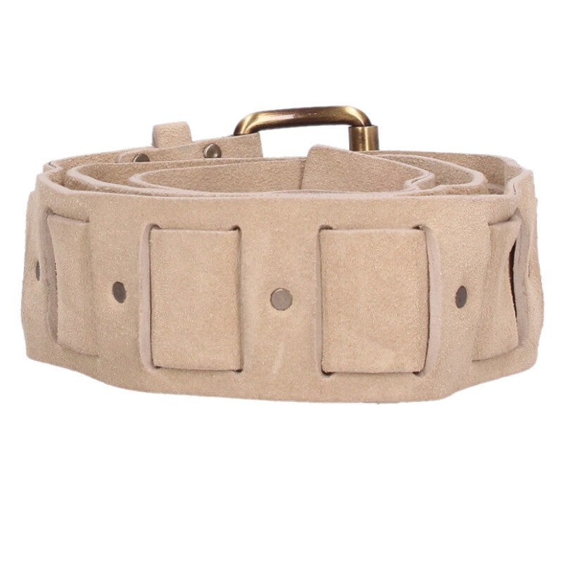 CELINE Beige Suede Belt Size ONE SIZE