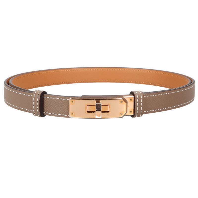 HERMES Kelly 18 Veau Epsom Leather Belt Size ONE SIZE