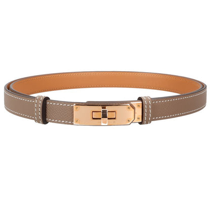 HERMES Kelly 18 Veau Epsom Leather Belt Size ONE SIZE