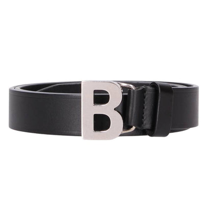BALENCIAGA B Logo Buckle Leather Belt Size 75CM