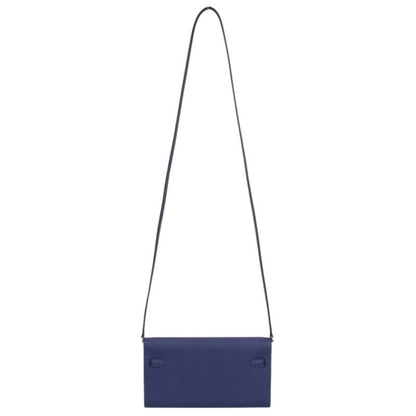 HERMES Kelly To Go Veau Epsom Blue Sapphire Size ONE SIZE