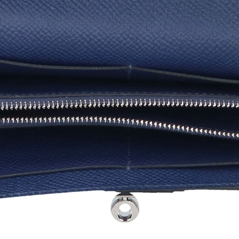 HERMES Kelly To Go Veau Epsom Blue Sapphire Size ONE SIZE