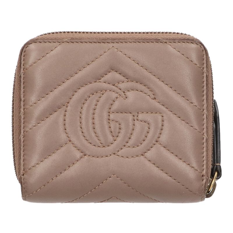 GUCCI GG Marmont V-Stitch Zip Around Wallet Size ONE SIZE