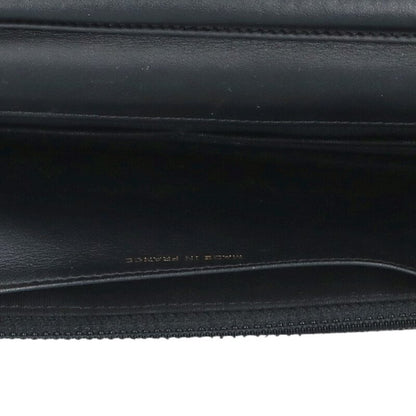 CHANEL Logo Embossed Lambskin Chain Wallet Size ONE SIZE