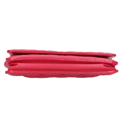 CHANEL Matelassé Lambskin Chain Wallet Size ONE SIZE