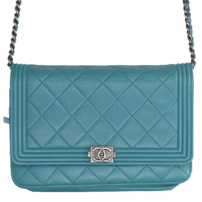 CHANEL Boy Chanel Lambskin Chain Wallet Size ONE SIZE Multi