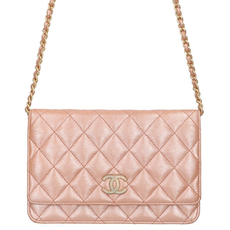 CHANEL Matelassé Lambskin Chain Wallet Size ONE SIZE Multi