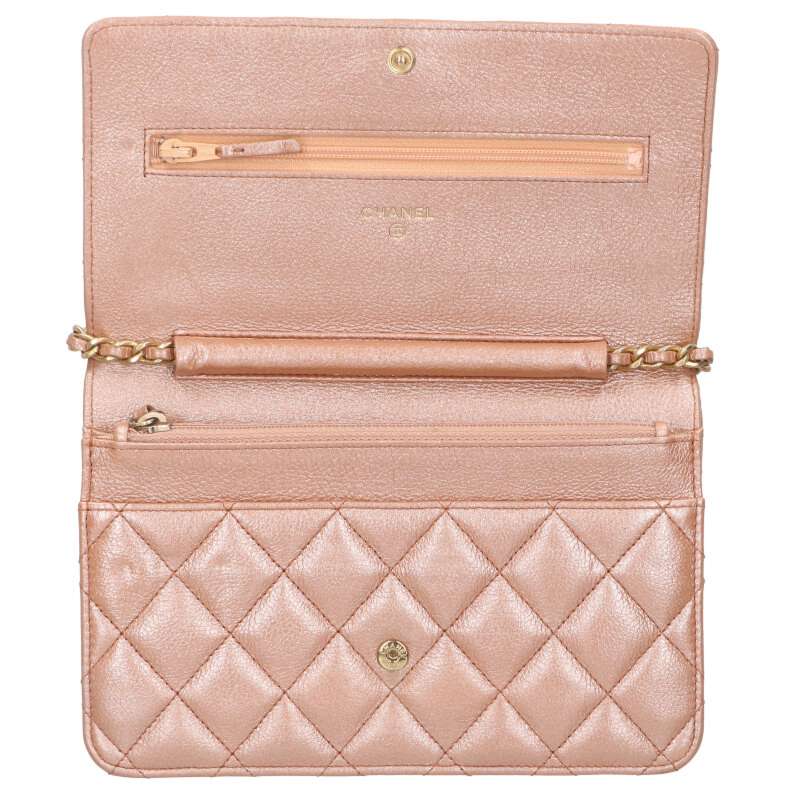 CHANEL Matelassé Lambskin Chain Wallet Size ONE SIZE Multi