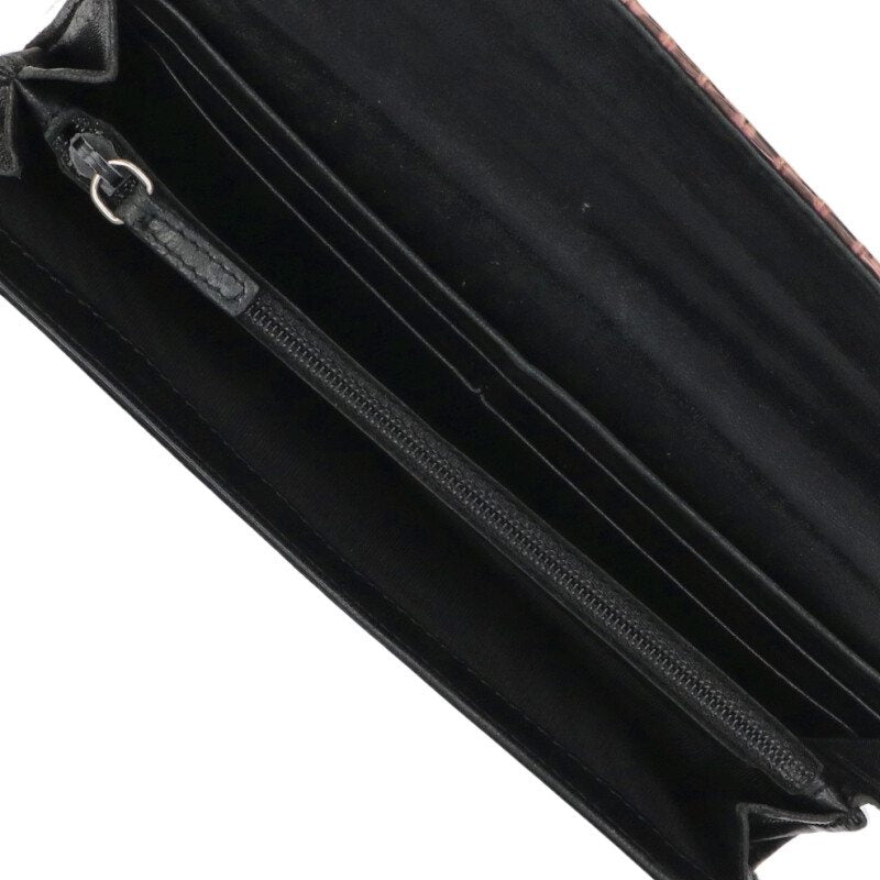 PRADA Triangle Logo Plate Python Leather Long Size ONE SIZE