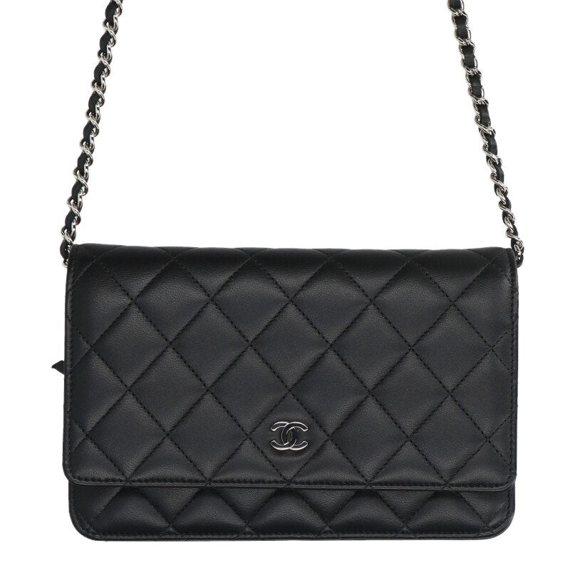 CHANEL Classic Lambskin Chain Wallet Size ONE SIZE
