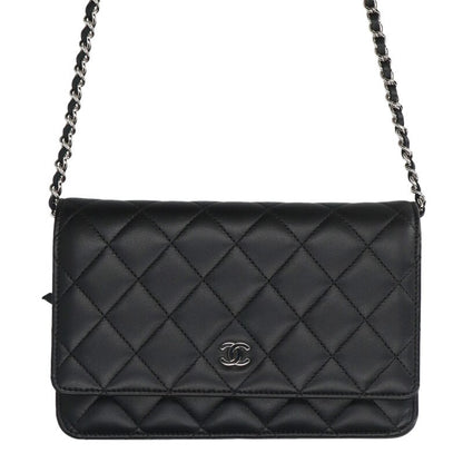 CHANEL Classic Lambskin Chain Wallet Size ONE SIZE